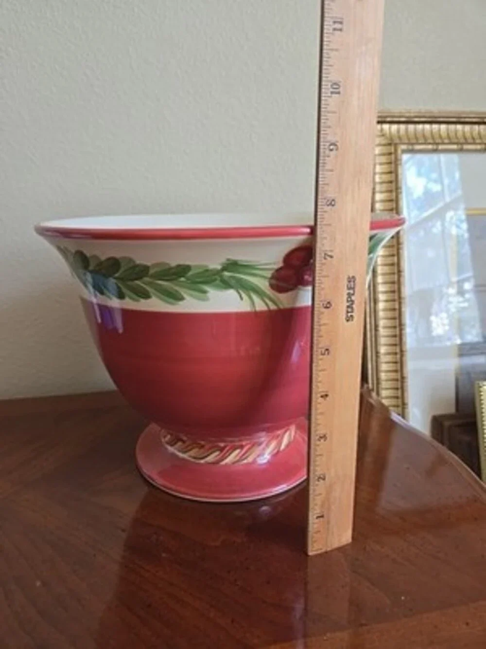 Christmas Serving Bowl Red SOUTHERN LIVING AT HOME GAIL